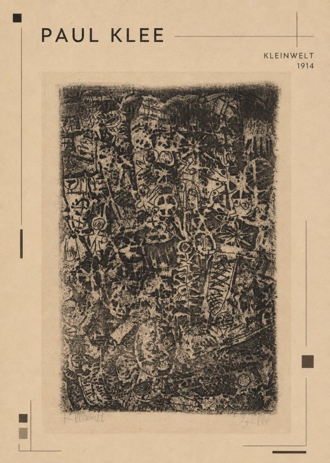 Paul Klee Kleinwelt No1 - Juliste