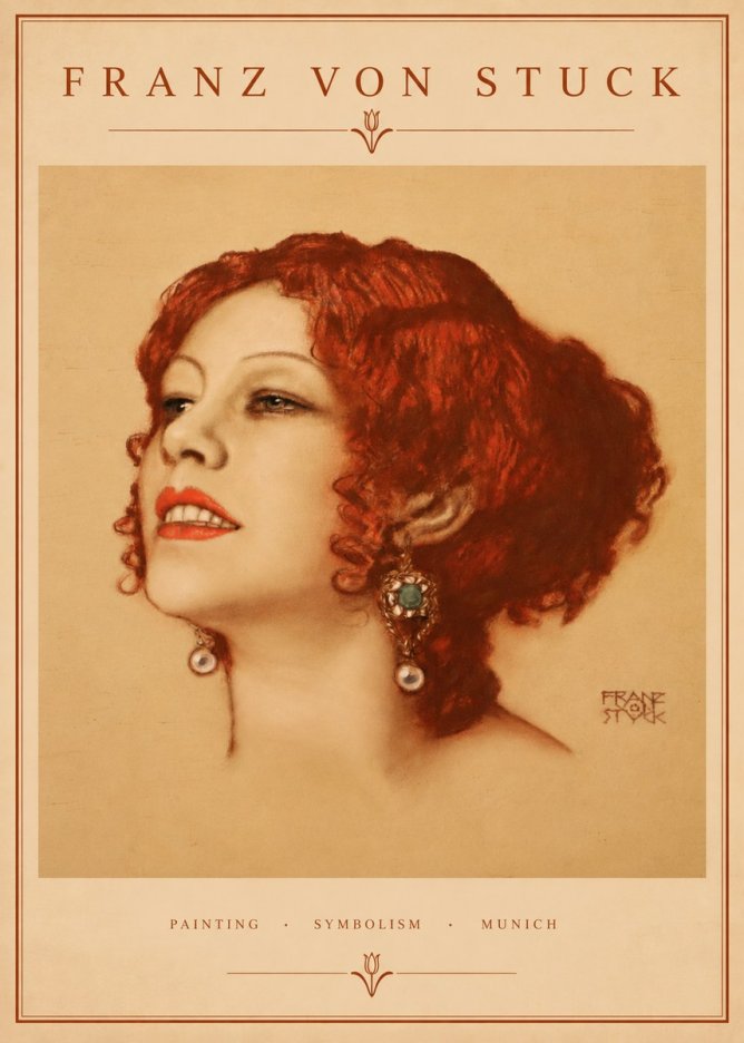 Franz von Stuck Medusa No2 - Juliste