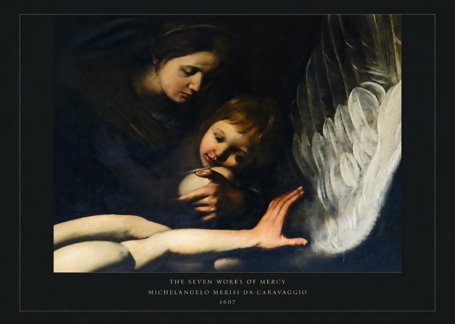 Michelangelo Merisi da Caravaggio The Seven Works of Mercy IV No5 - Juliste