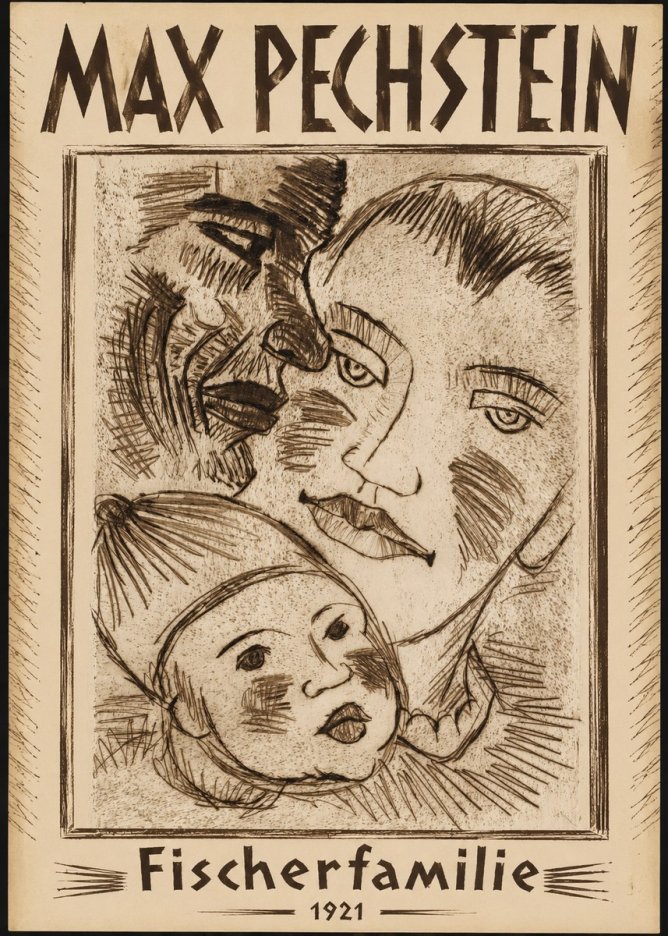 Max Pechstein Fischerfamilie No1 - Juliste