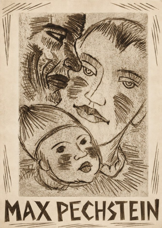 Max Pechstein Fischerfamilie No2 - Juliste