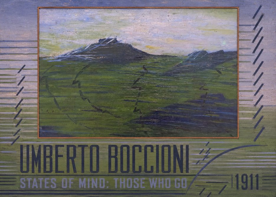 Umberto Boccioni States of Mind: Those Who Go No3 - Juliste