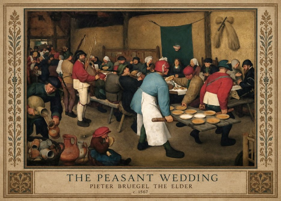 Pieter Bruegel The Peasant Wedding III No1 - Juliste