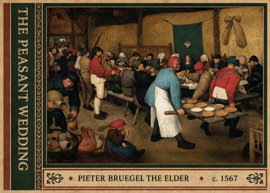 Pieter Bruegel The Peasant Wedding III No2 - Juliste