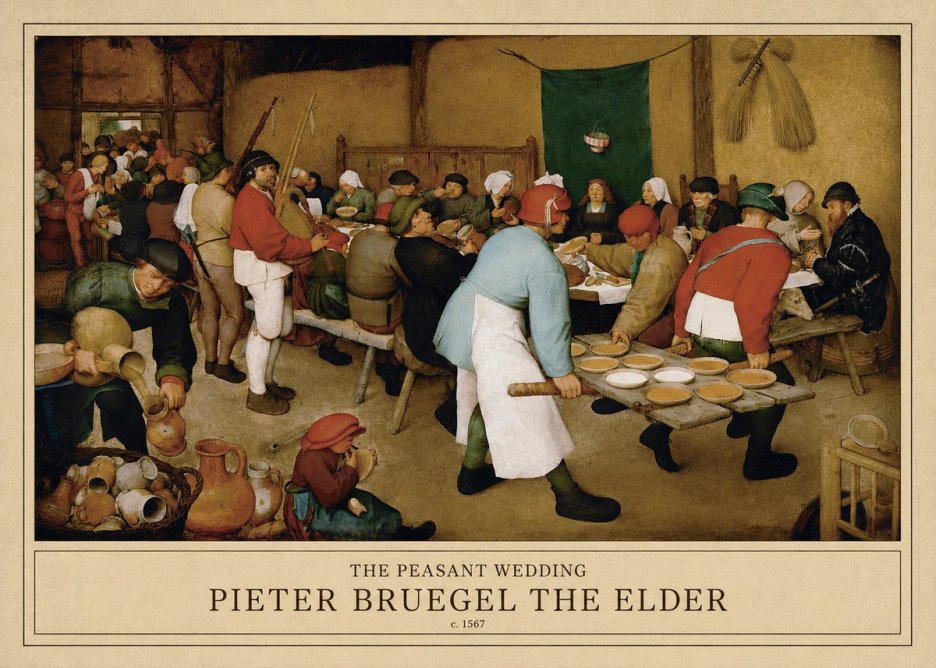 Pieter Bruegel The Peasant Wedding IV No1 - Juliste