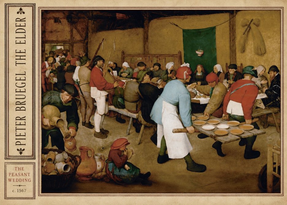 Pieter Bruegel The Peasant Wedding IV No2 - Juliste