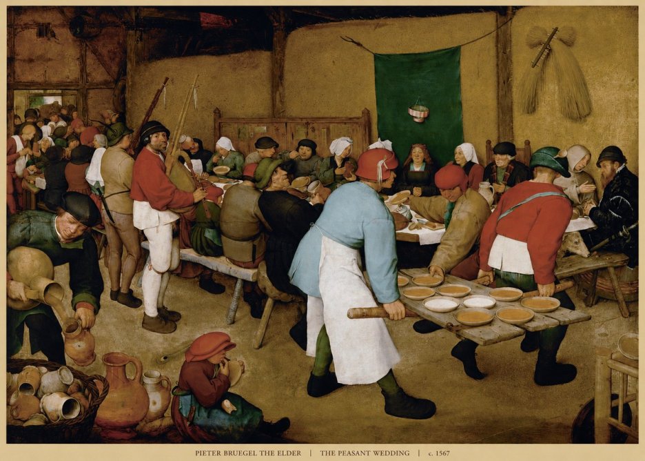 Pieter Bruegel The Peasant Wedding IV No6 - Juliste