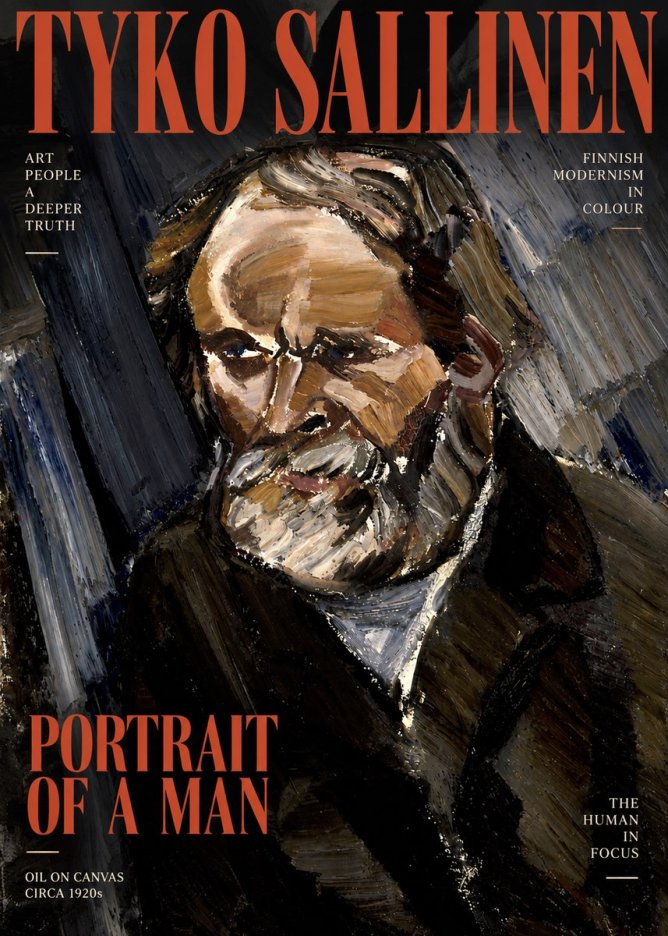 Tyko Sallinen Portrait of a Man III No2 - Juliste
