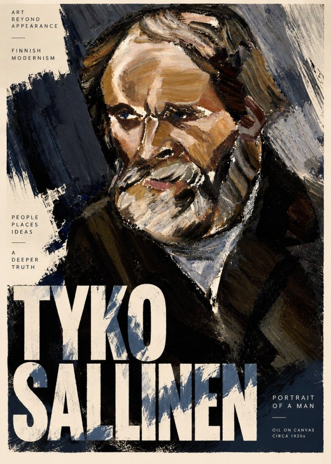 Tyko Sallinen Portrait of a Man III No3 - Juliste