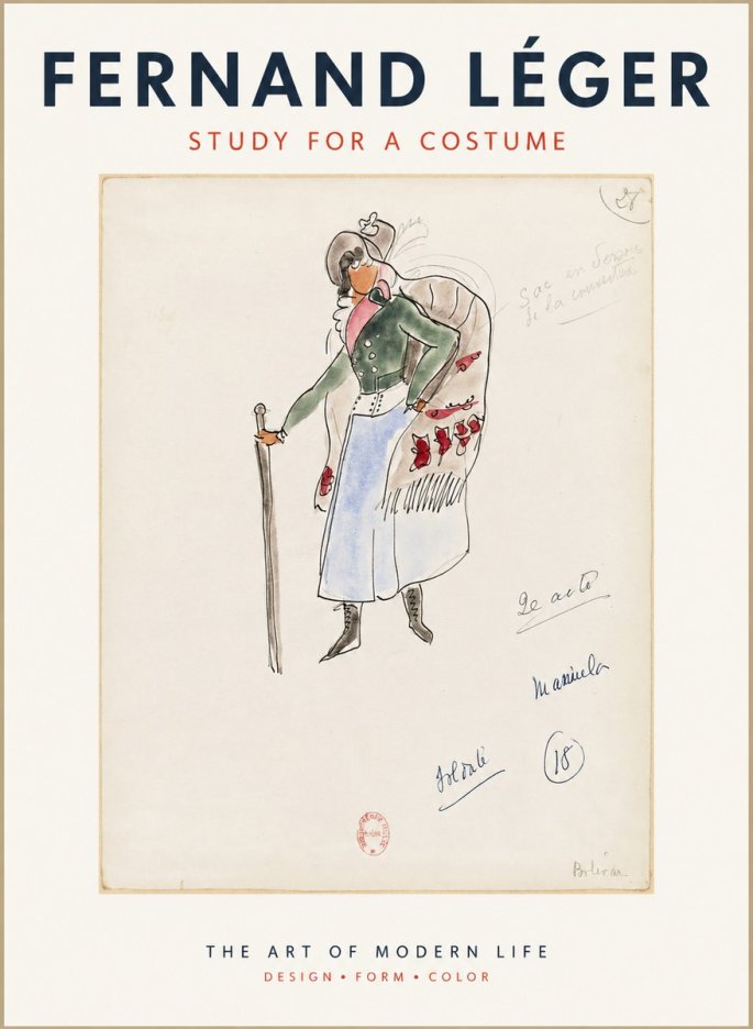Fernand Léger Study for a Costume No1 - Juliste