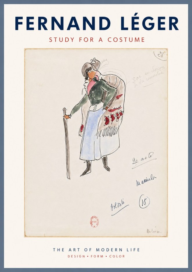 Fernand Léger Study for a Costume No3 - Juliste