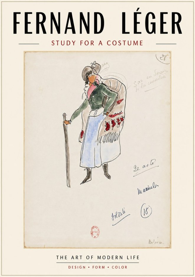 Fernand Léger Study for a Costume No4 - Juliste