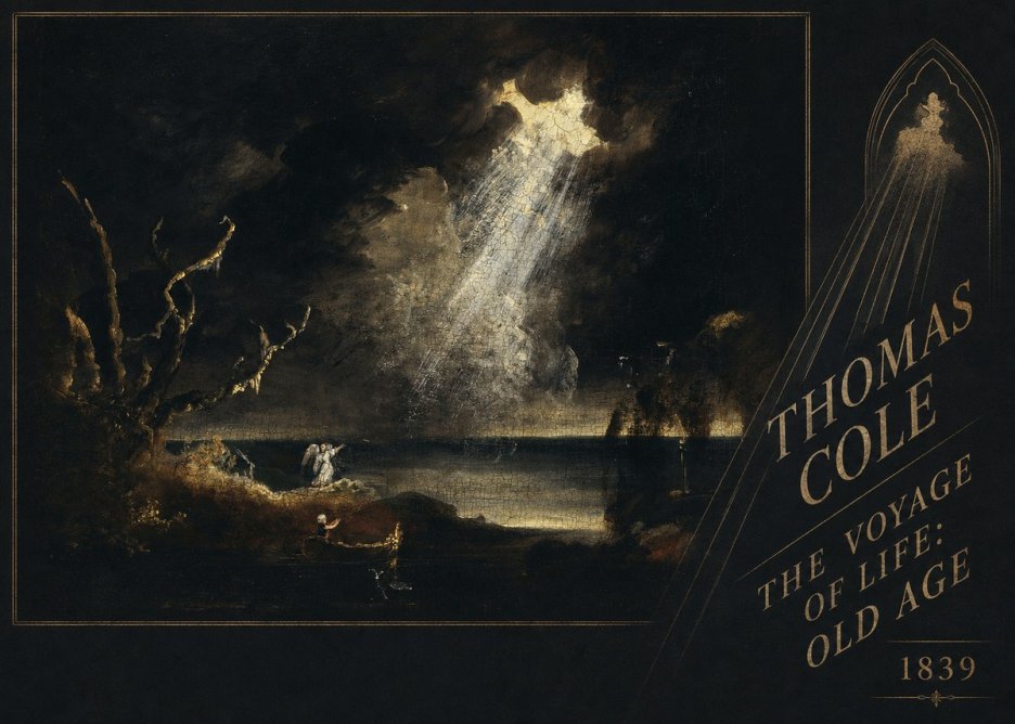 Thomas Cole The Voyage of Life: Old Age I No2 - Juliste