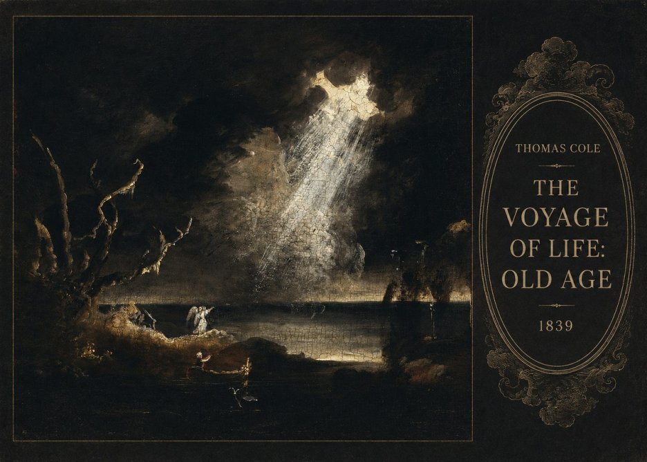 Thomas Cole The Voyage of Life: Old Age I No5 - Juliste