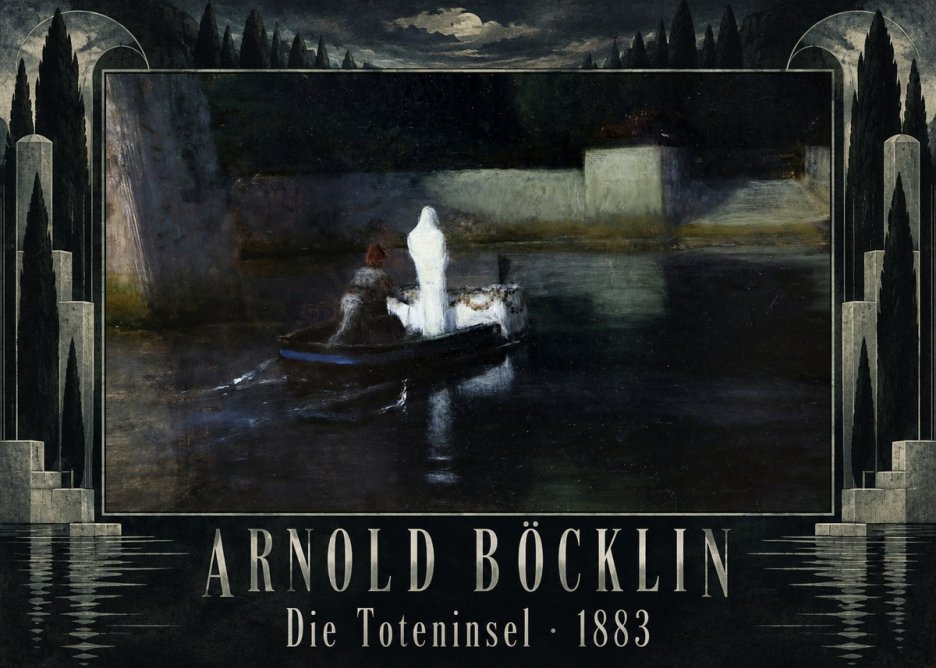 Arnold Böcklin Die Toteninsel III No5 - Juliste