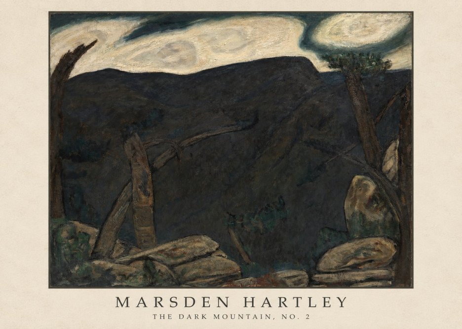 Marsden Hartley The Dark Mountain, No. 2 No4 - Juliste