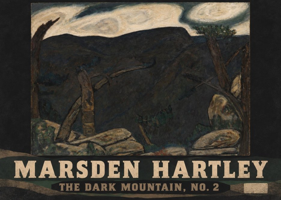 Marsden Hartley The Dark Mountain, No. 2 No6 - Juliste