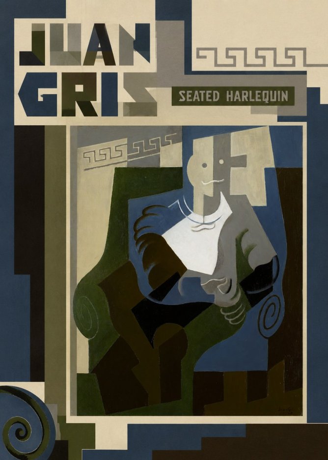 Juan Gris Seated Harlequin No3 - Juliste