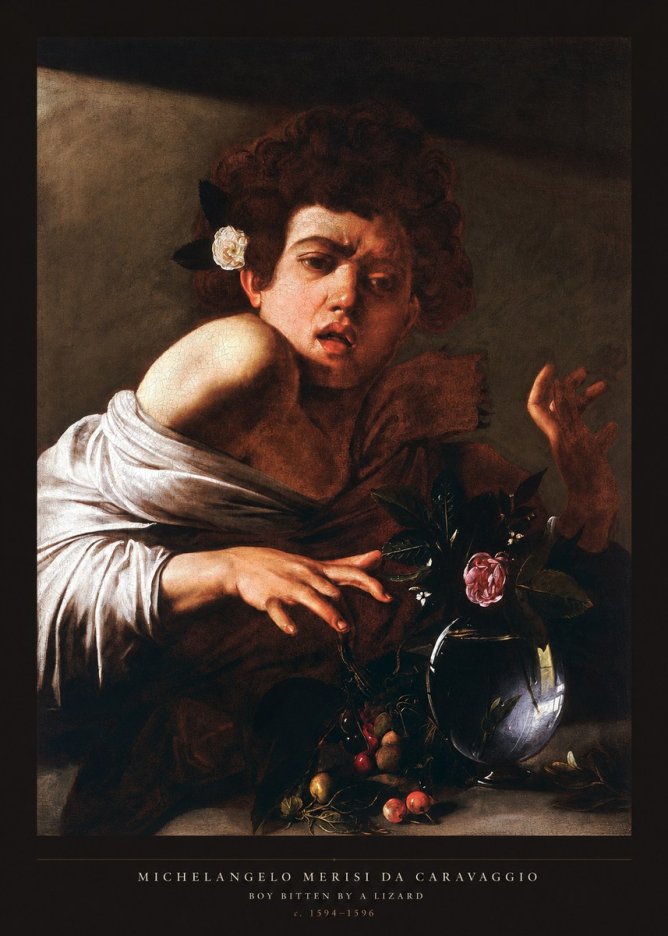 Michelangelo Merisi da Caravaggio Boy Bitten by a Lizard No5 - Juliste