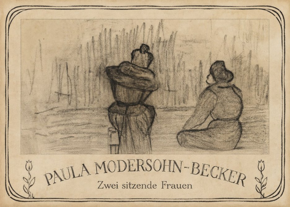 Paula Modersohn-Becker Zwei Sitzende Frauen No3 - Juliste