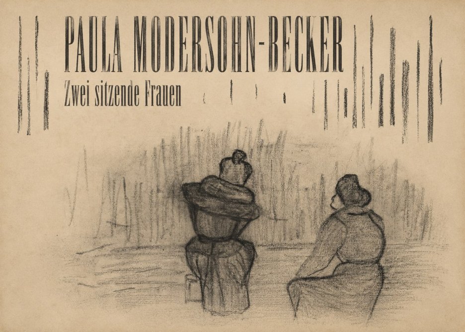 Paula Modersohn-Becker Zwei Sitzende Frauen No4 - Juliste