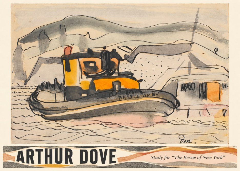 Arthur Dove Study for "the Bessie of New York" No3 - Juliste