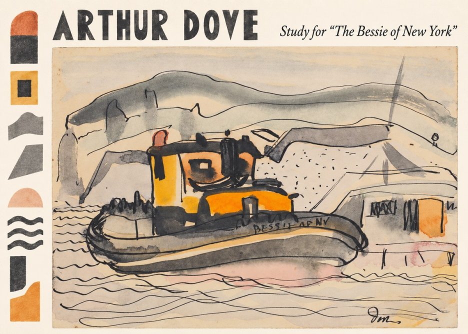 Arthur Dove Study for "the Bessie of New York" No6 - Juliste