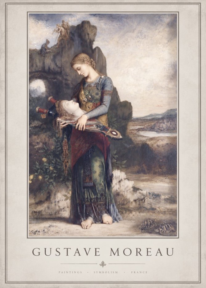 Gustave Moreau Salome with the Head of John the Baptist No3 - Juliste