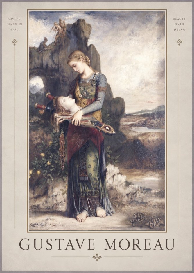 Gustave Moreau Salome with the Head of John the Baptist No4 - Juliste