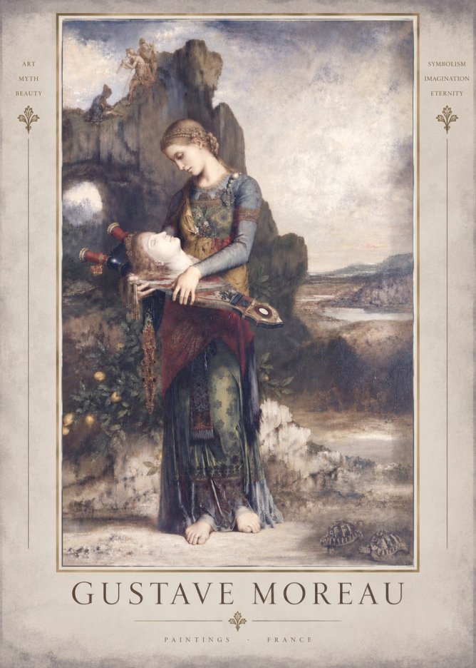 Gustave Moreau Salome with the Head of John the Baptist No5 - Juliste