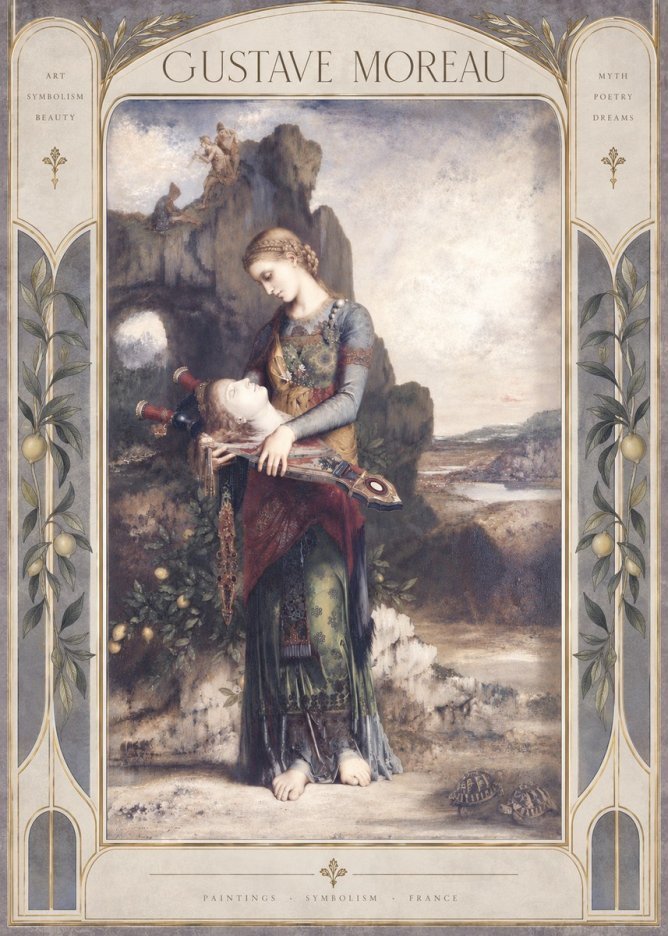 Gustave Moreau Salome with the Head of John the Baptist No6 - Juliste