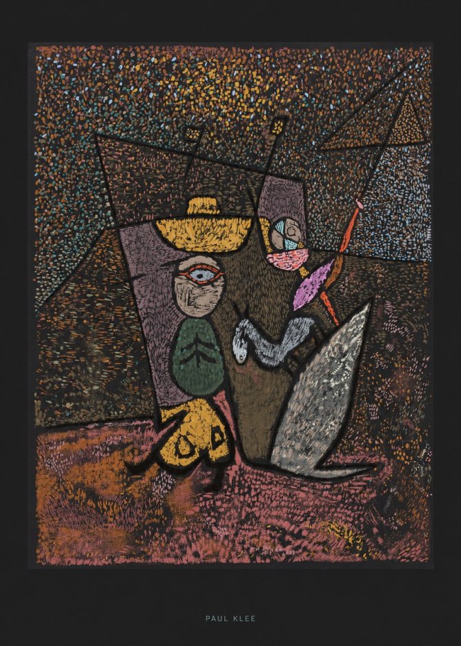 Paul Klee Man, Beast and Plant No6 - Juliste
