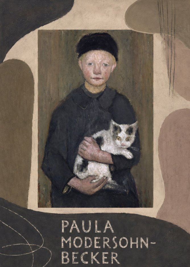 Paula Modersohn-Becker Girl with Cat No3 - Juliste
