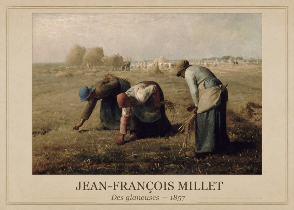Jean-François Millet Des Glaneuses No1 - Juliste