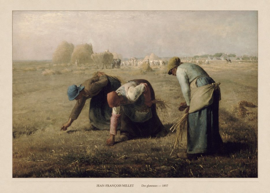 Jean-François Millet Des Glaneuses No6 - Juliste
