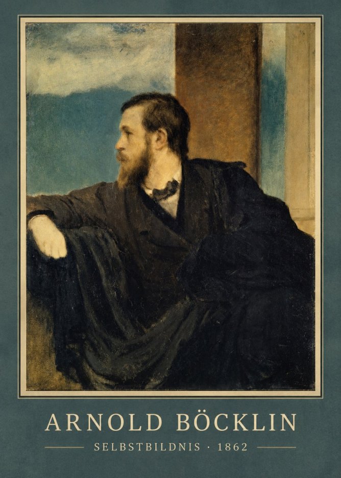 Arnold Böcklin Selbstbildnis No3 - Juliste