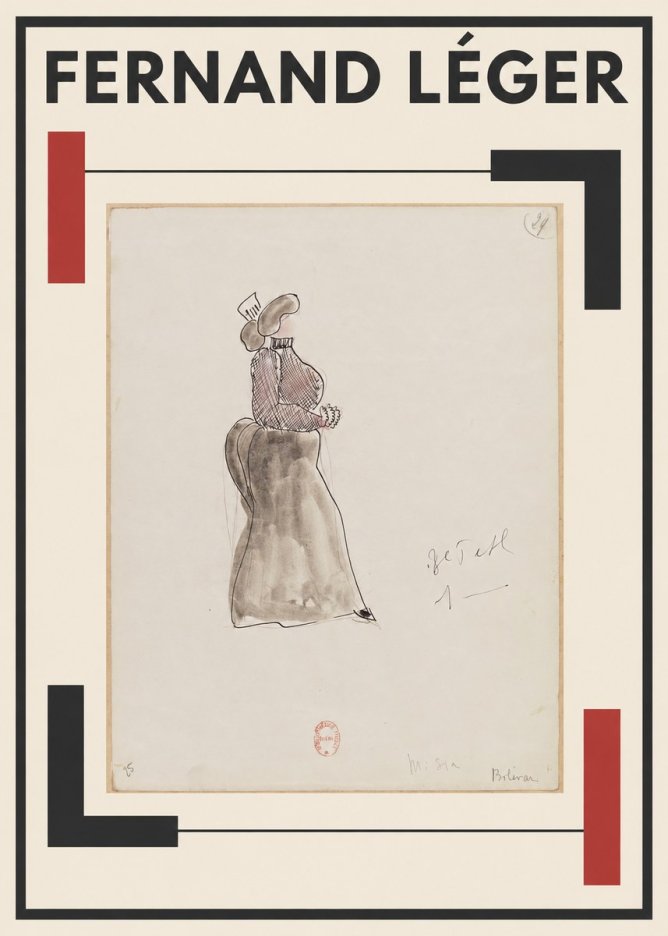 Fernand Léger Misia Billevan No1 - Juliste