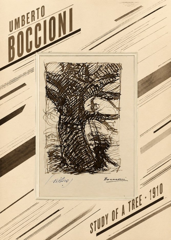 Umberto Boccioni Study of a Tree No2 - Juliste