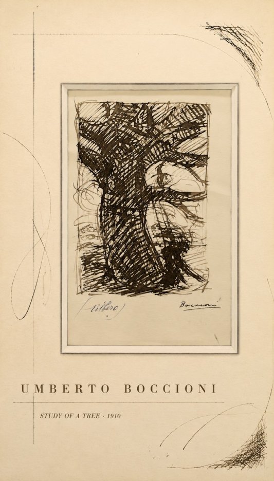 Umberto Boccioni Study of a Tree No5 - Juliste