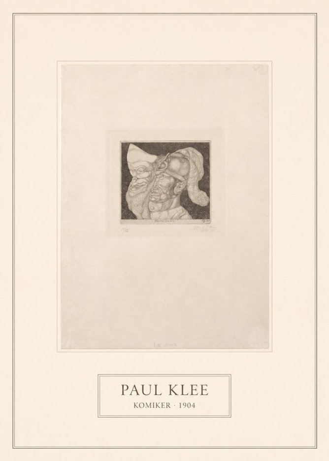 Paul Klee Komiker No5 - Juliste