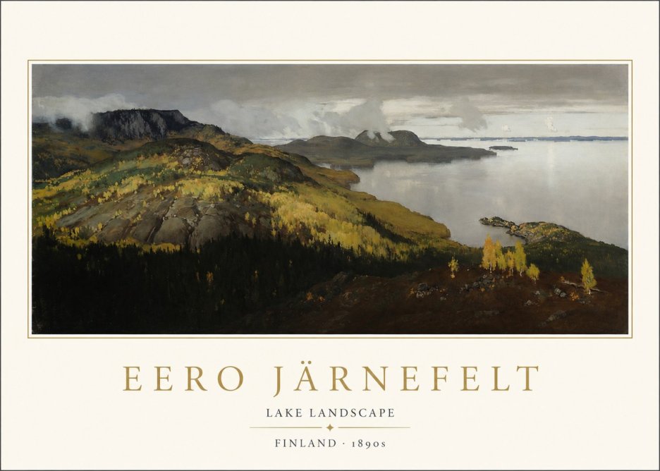 Eero Järnefelt Lake Landscape No1 - Juliste