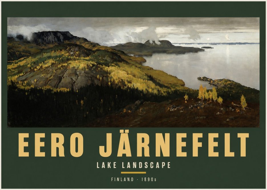 Eero Järnefelt Lake Landscape No2 - Juliste
