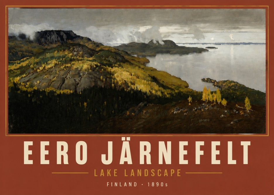 Eero Järnefelt Lake Landscape No5 - Juliste