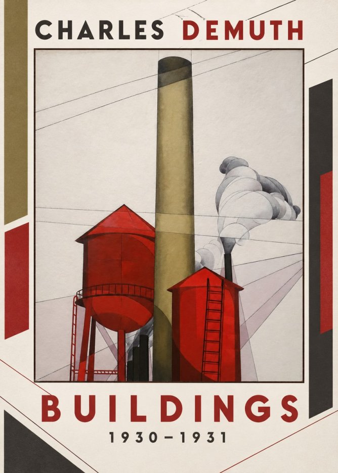 Charles Demuth Buildings No1 - Juliste