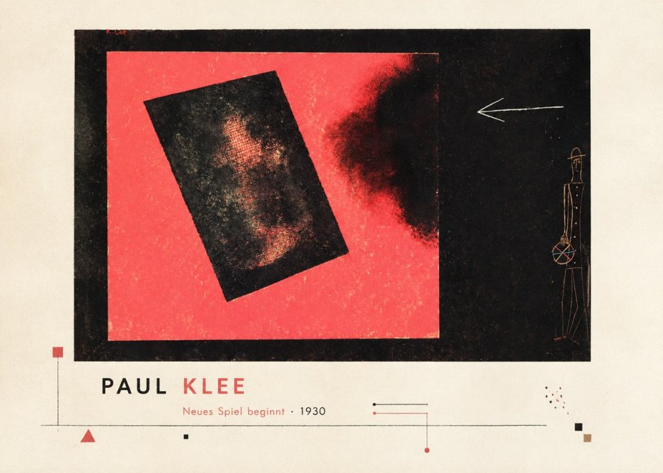 Paul Klee Neues Spiel Beginnt No3 - Juliste