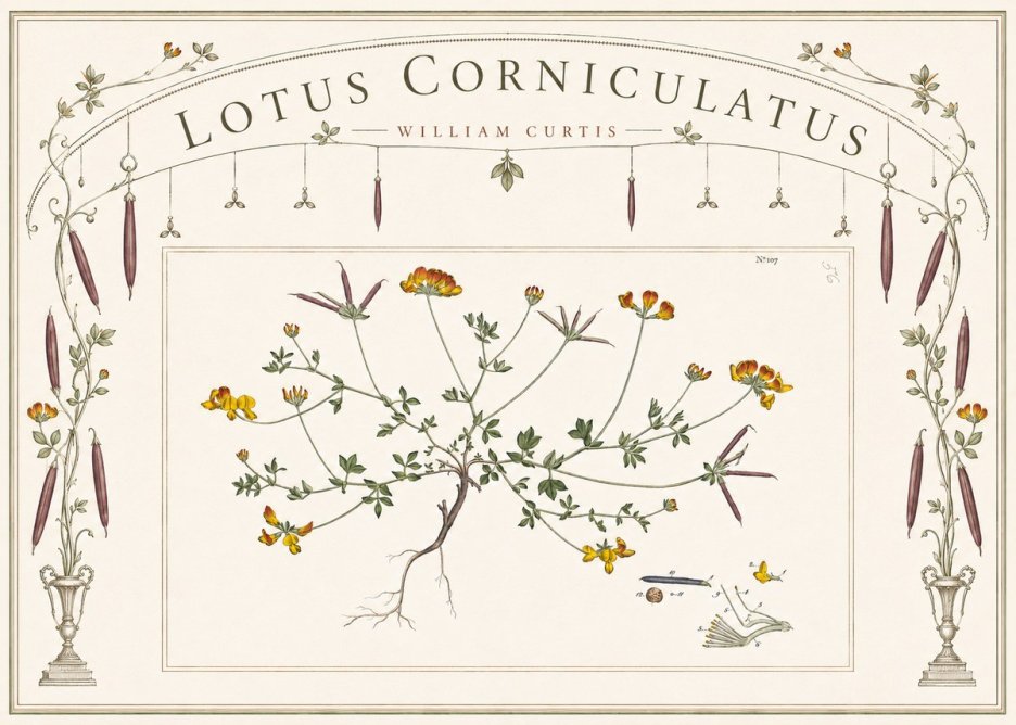 William Curtis Lotus Corniculatus I No6 - Juliste