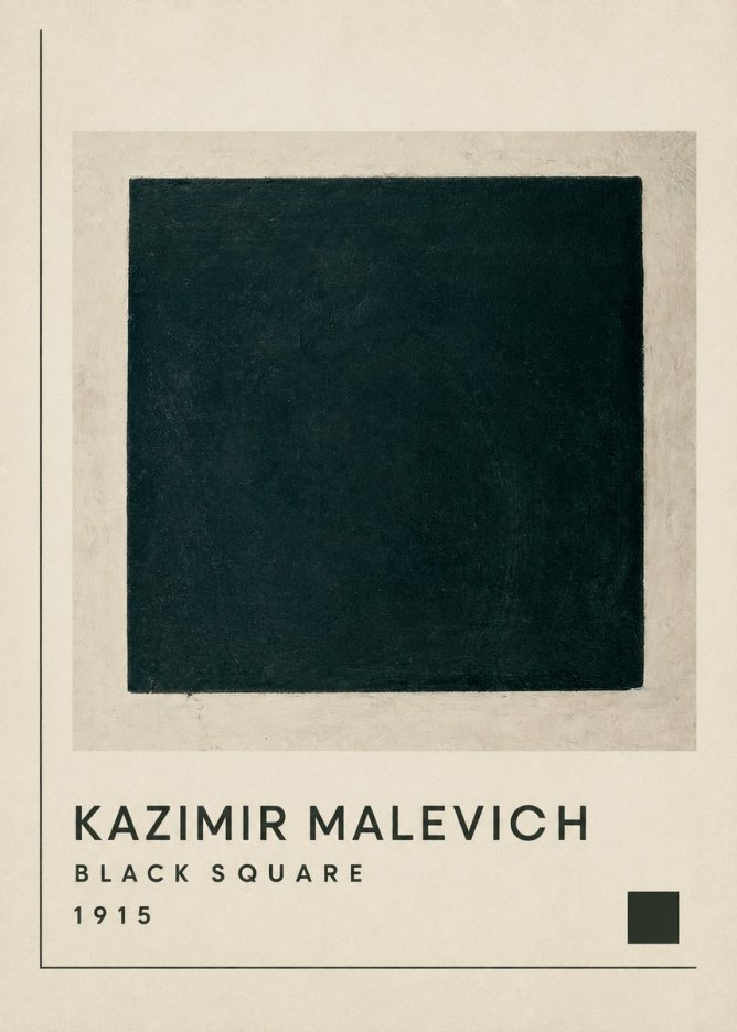 Kazimir Malevich Black Square No1 - Juliste