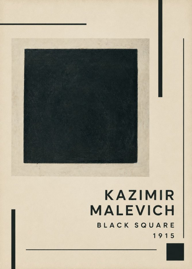 Kazimir Malevich Black Square No2 - Juliste