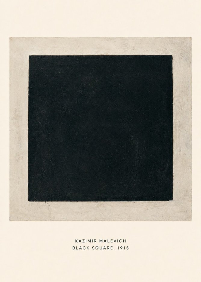 Kazimir Malevich Black Square No6 - Juliste