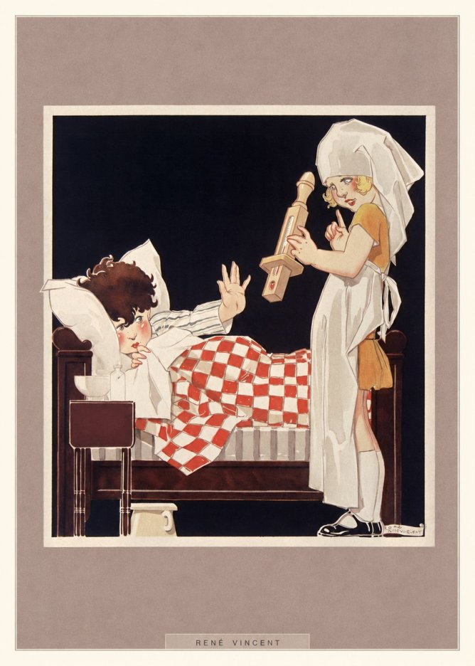 René Vincent The Little Patient No6 - Juliste